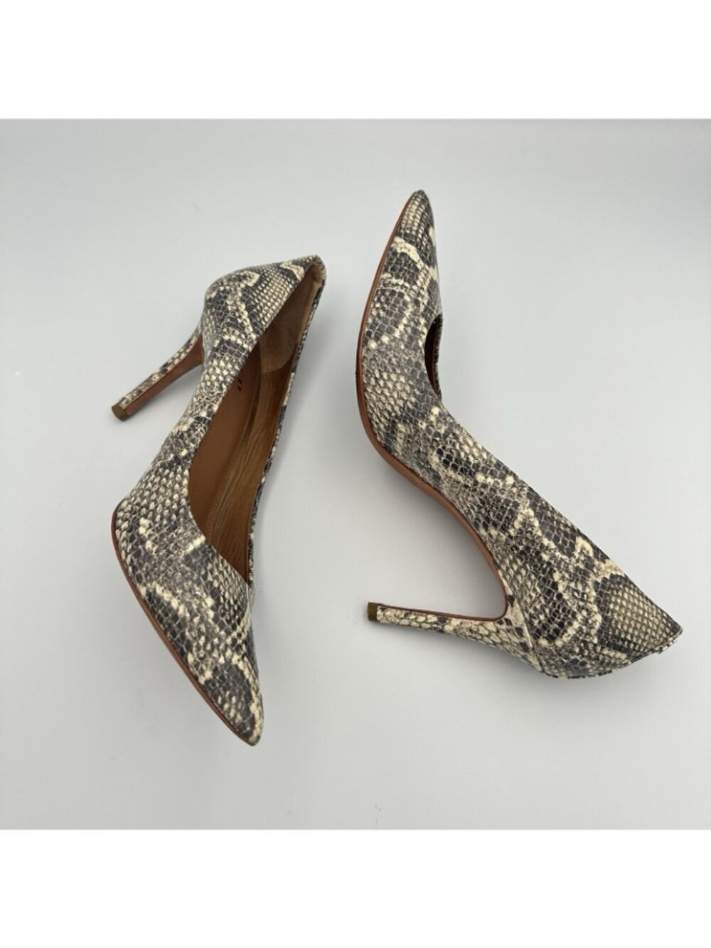 Coach Teddie Pumps Women's 8 US Leather Animal Print Heels Shoes Q4676/A6473 - Picture 7 of 15